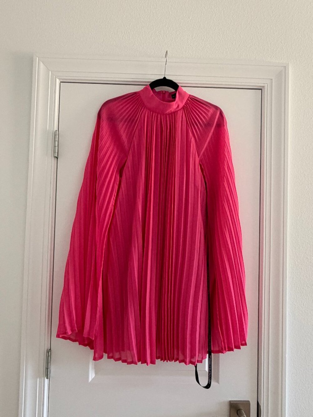 Pretty Little Thing Pleated Cape Dress